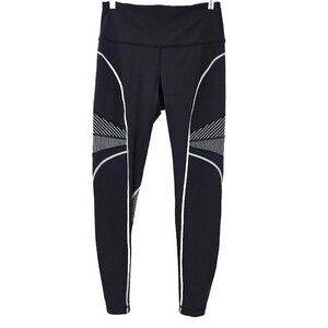 Lululemon Channel Your Energy Tight 28" Black & White Women’s Size 10 Activewear